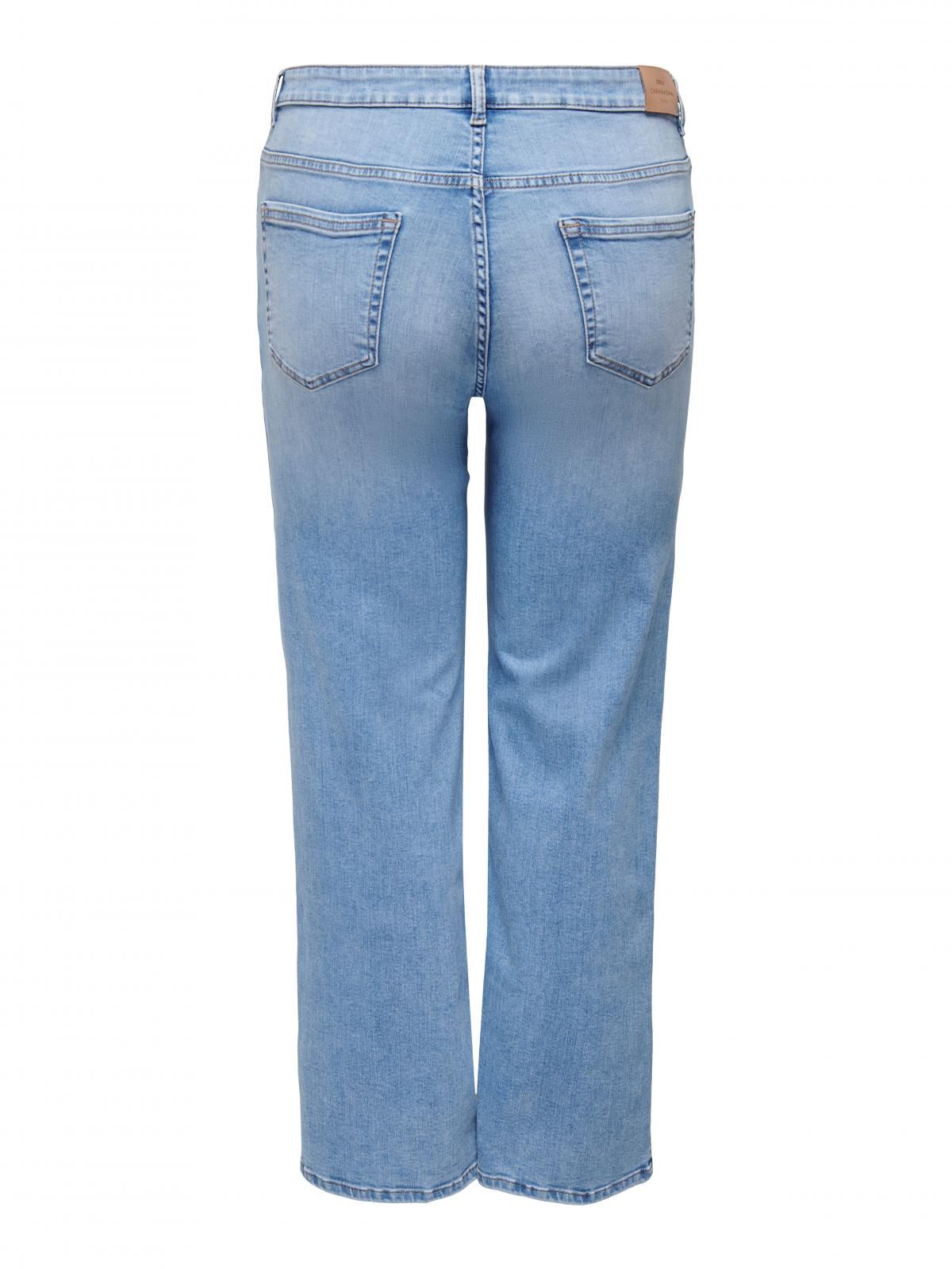 온리 빅사이즈 하이웨이스트 와이드핏 진 15313368_2116 BLUE / DARK BLUE DENIM - 상세 이미지 4