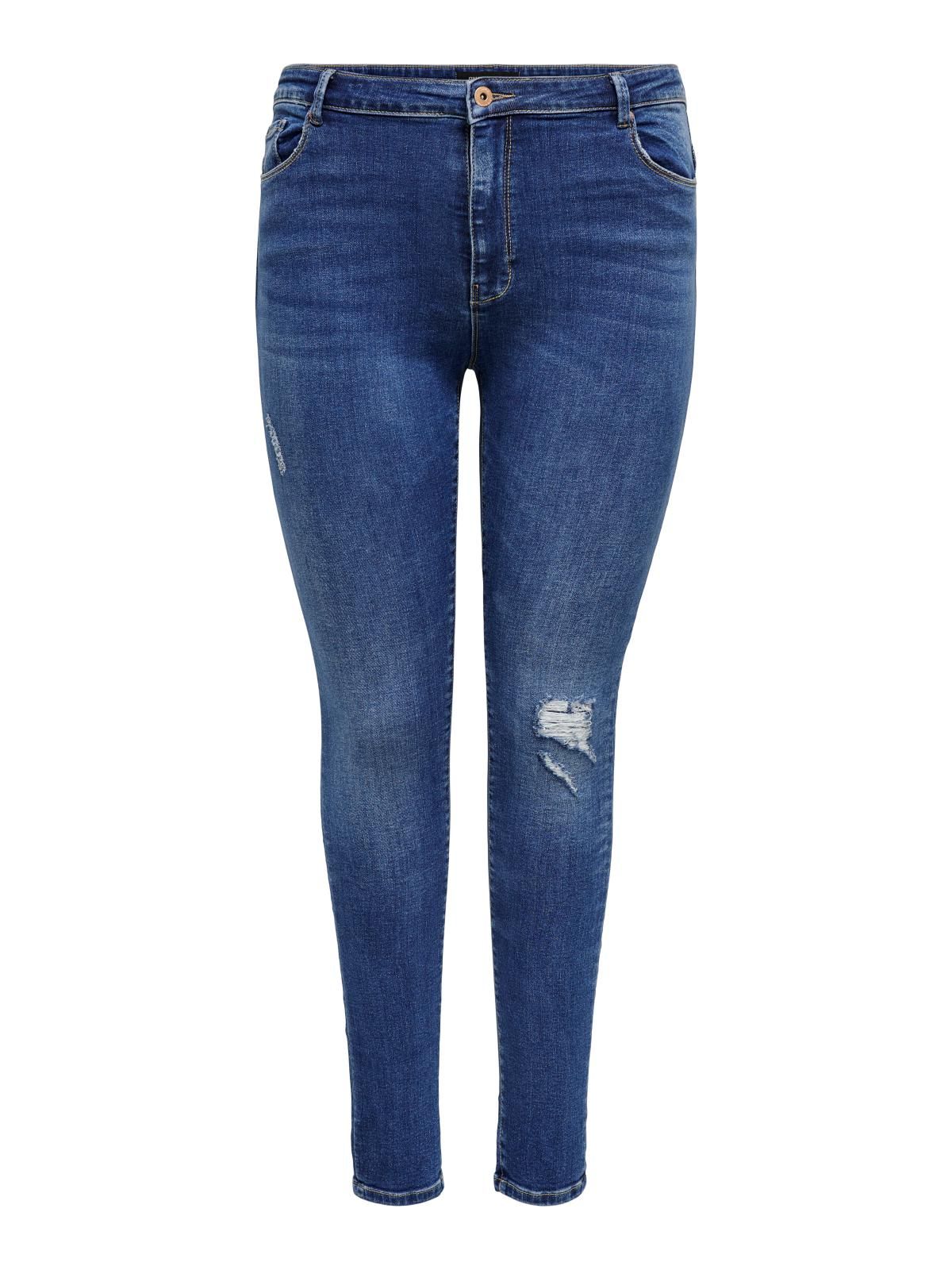 온리 하이웨이스트 데님 스키니핏 진 여성 15245171_2115 BLUE / MEDIUM BLUE DENIM - 상세 이미지 3