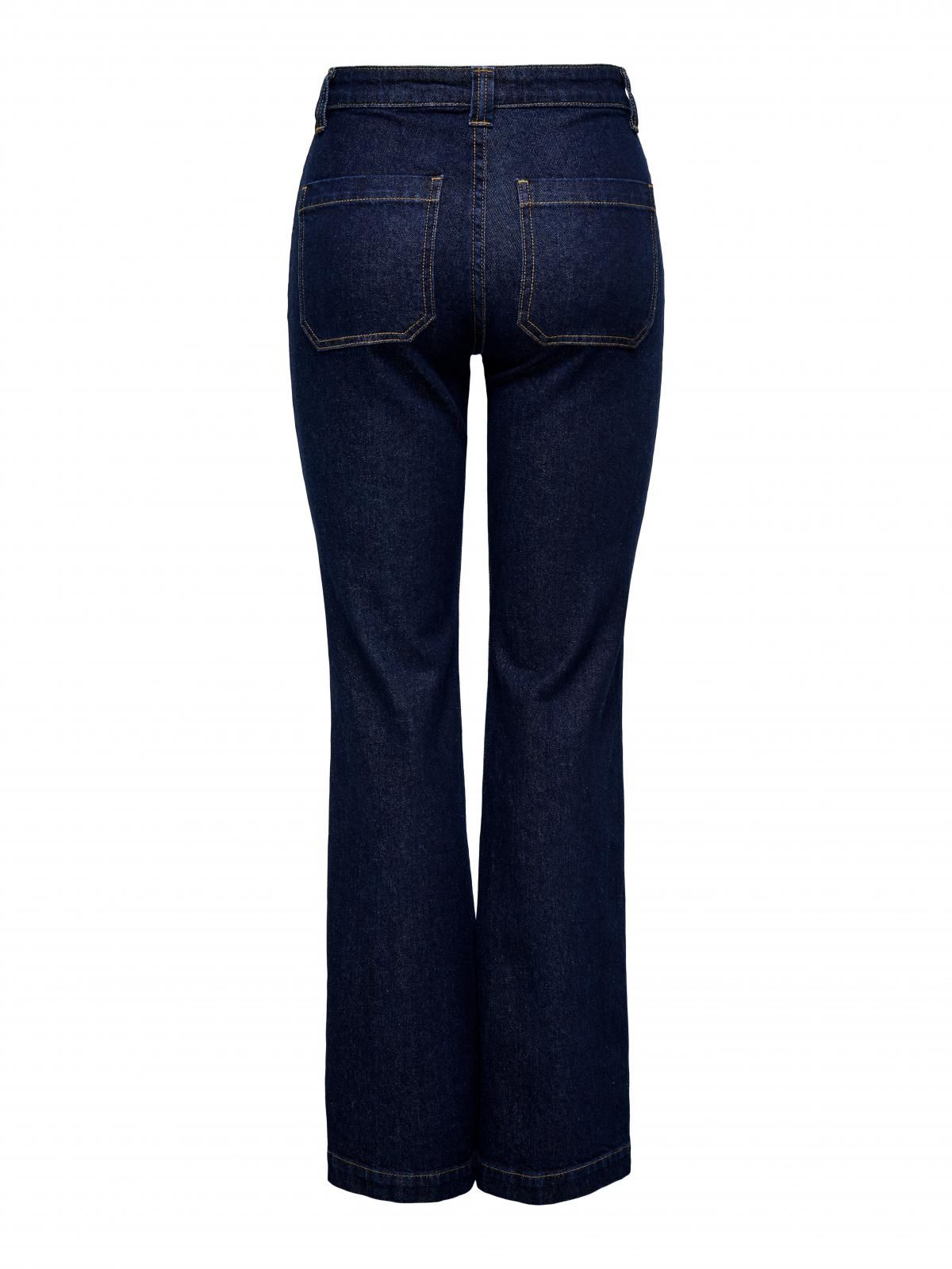 온리 하이웨이스트 플레어핏 데님 팬츠 15365650_2114_1241127 BLUE / DARK BLUE DENIM - 상세 이미지 2