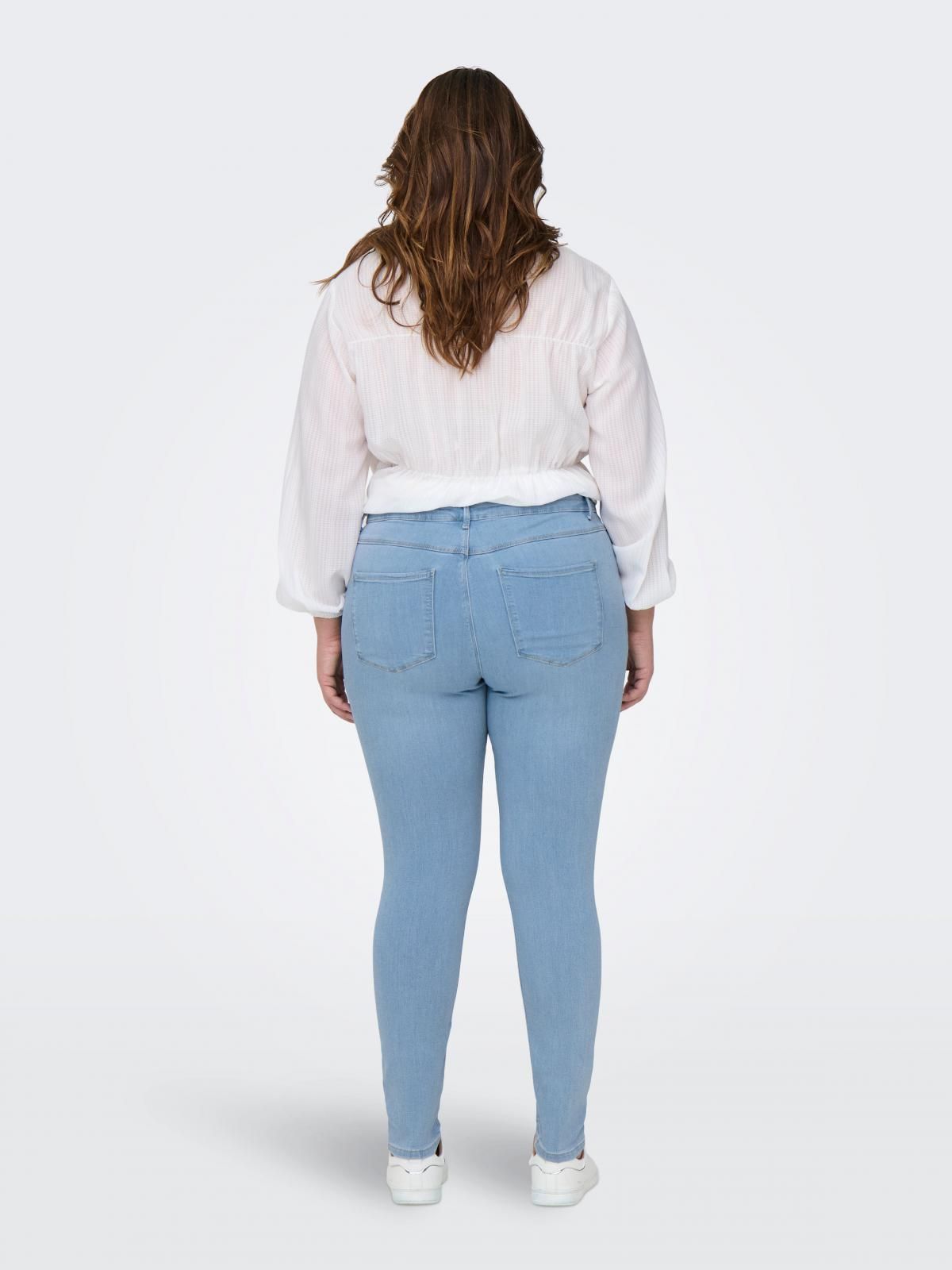 온리 플러스사이즈 데님 스키니핏 진 15337492_2116 BLUE / LIGHT BLUE DENIM - 상세 이미지 2