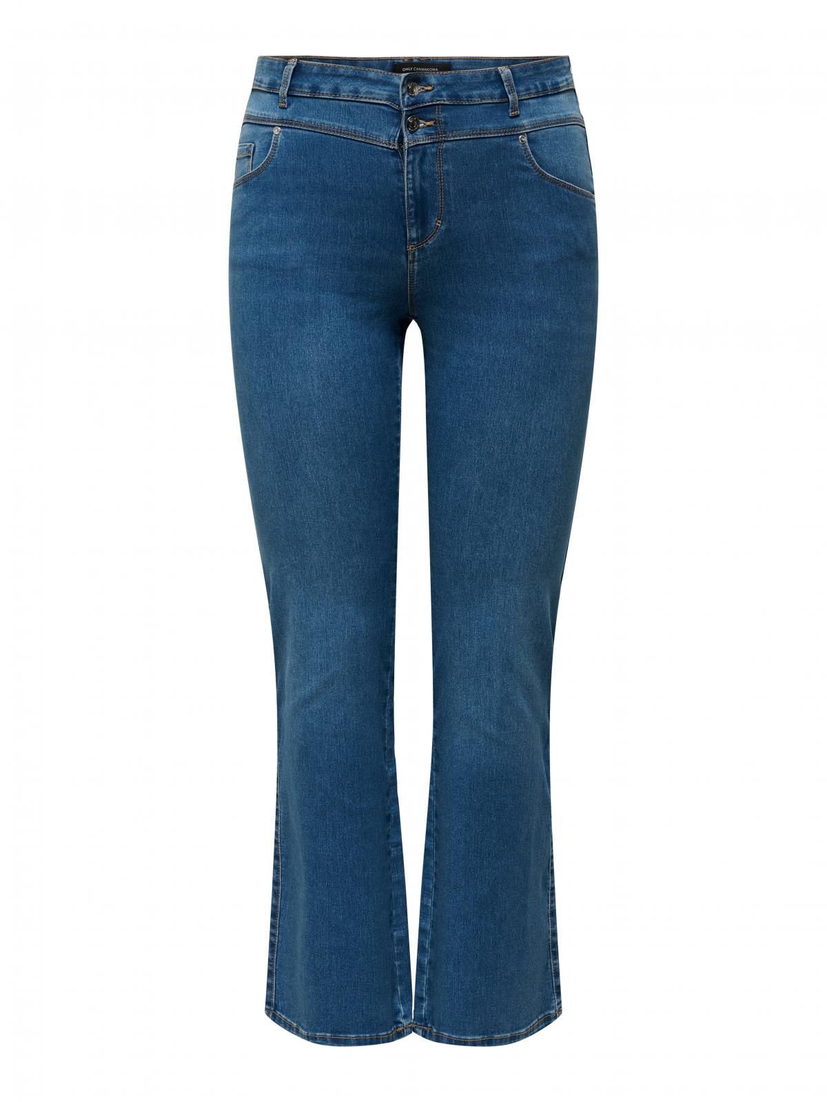 온리 데님 미드웨이스트 플레어핏 청바지 15337037_2115 BLUE / MEDIUM BLUE DENIM - 상세 이미지 3