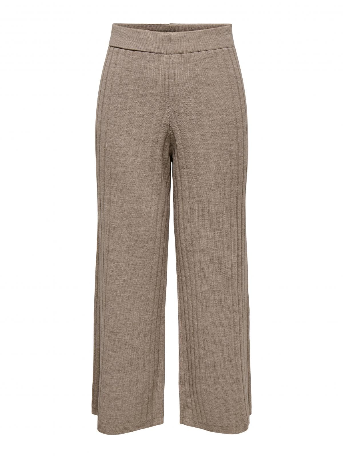 온리 니트 와이드핏 루즈핏 팬츠 15242972_221_895983 WHITE / BEIGE - 상세 이미지 3