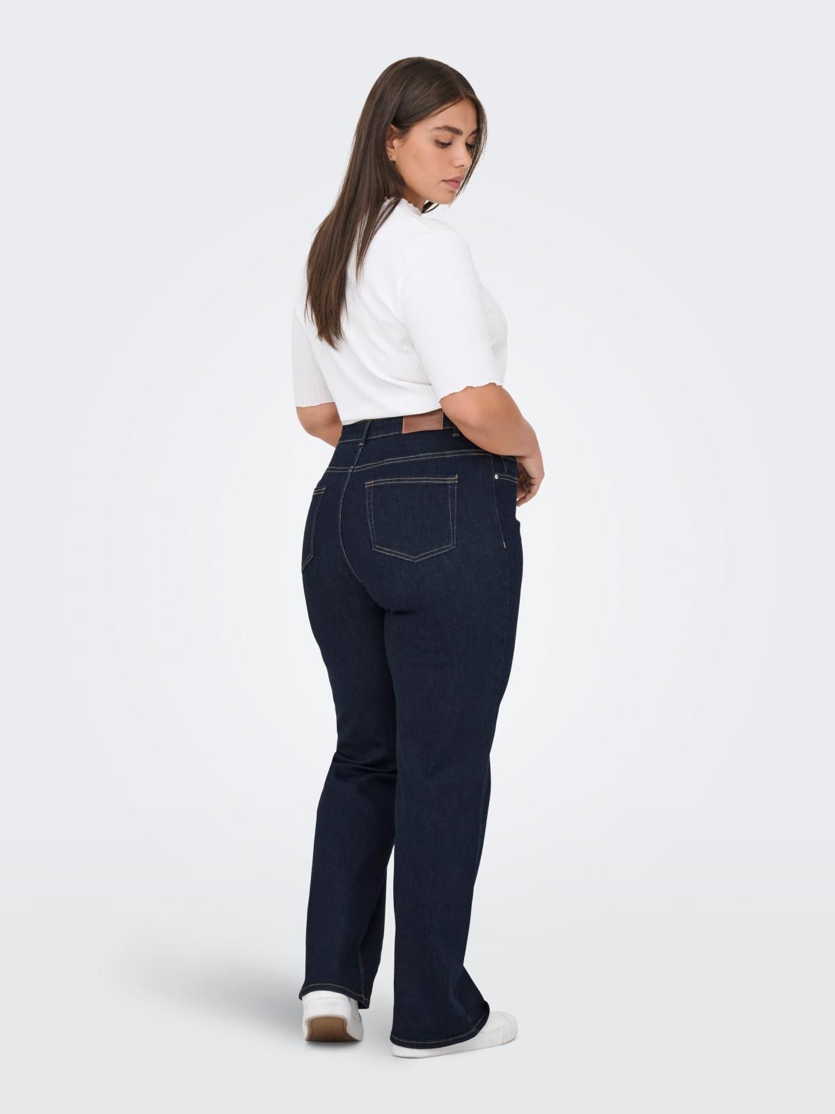 온리 하이웨이스트 와이드핏 데님 팬츠 15363685_2114_1236212 BLUE / DARK BLUE DENIM - 상세 이미지 2
