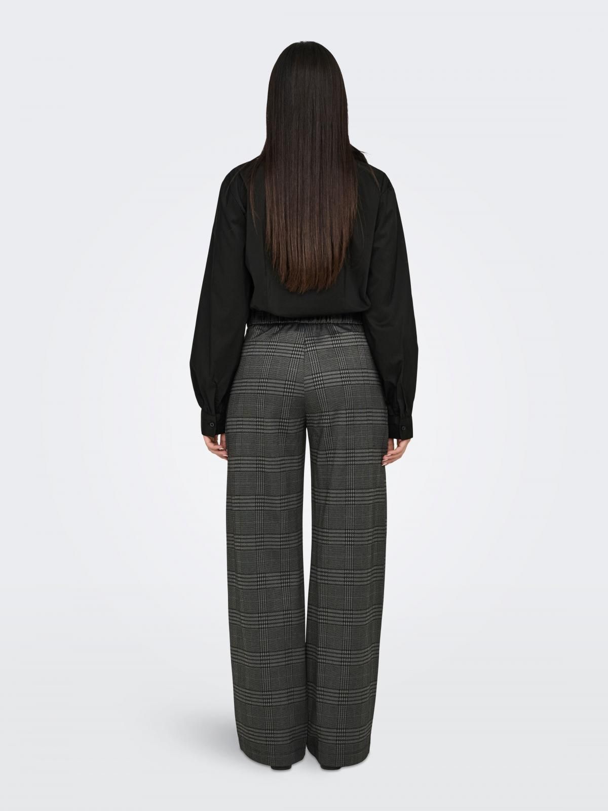 제이디와이 체크 하이웨이스트 와이드 팬츠 15242797_3923_1148163 GREY / GRANITE GREY - 상세 이미지 2