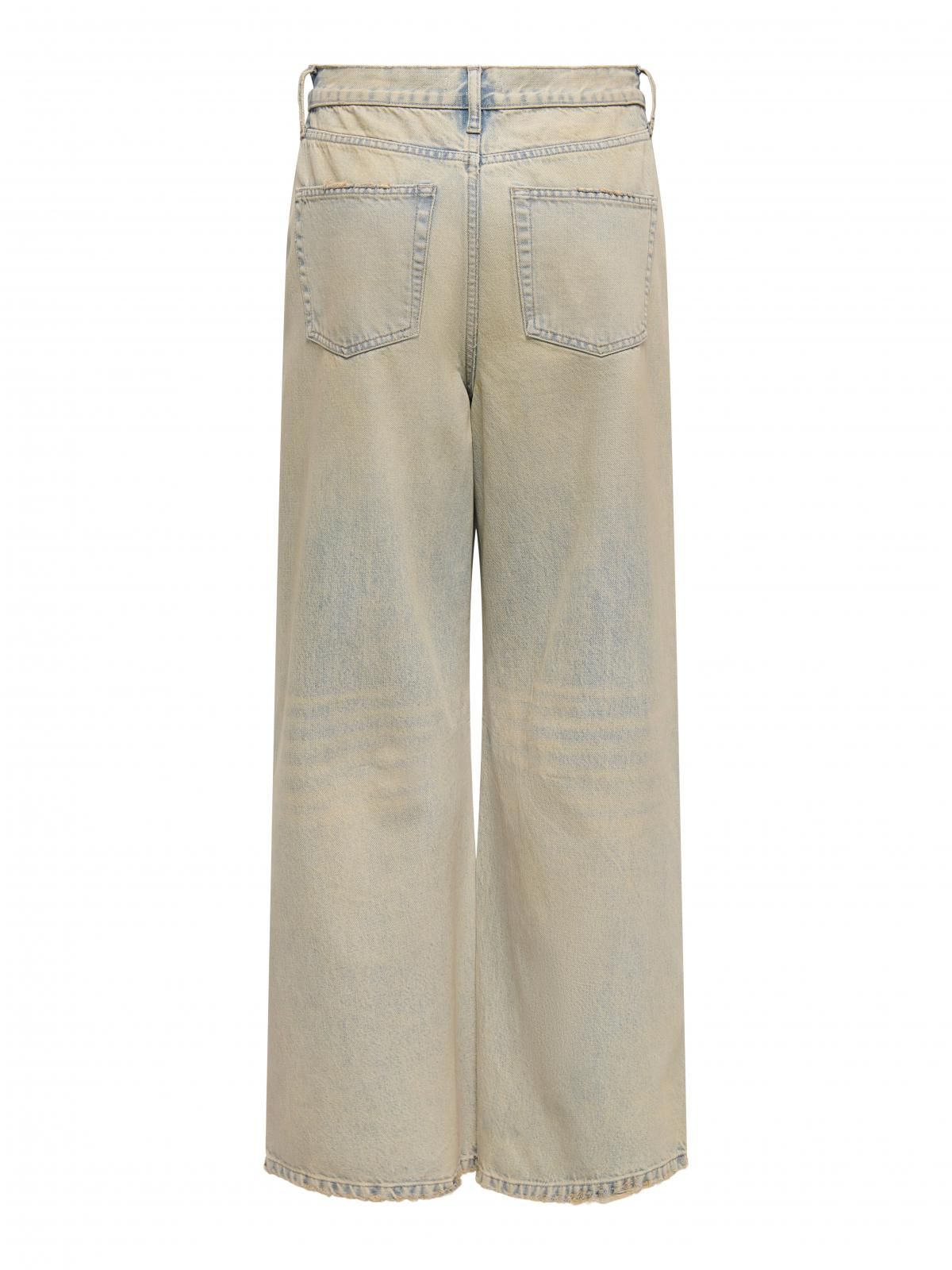 온리 하이웨이스트 와이드핏 데님 진 15347671_2116_1183128 BLUE / LIGHT BLUE DENIM - 상세 이미지 4