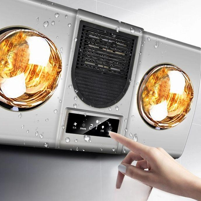 욕실 난방기 화장실온열기 벽걸이형 골드 온풍기 난 A. 실버 모델  실버 버블 부튼 스위치