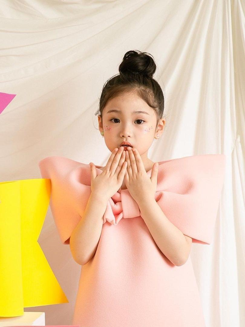 고급 벨벳 크리스마스 여아 키즈 리본 원피스 옷 - 상세 이미지 2