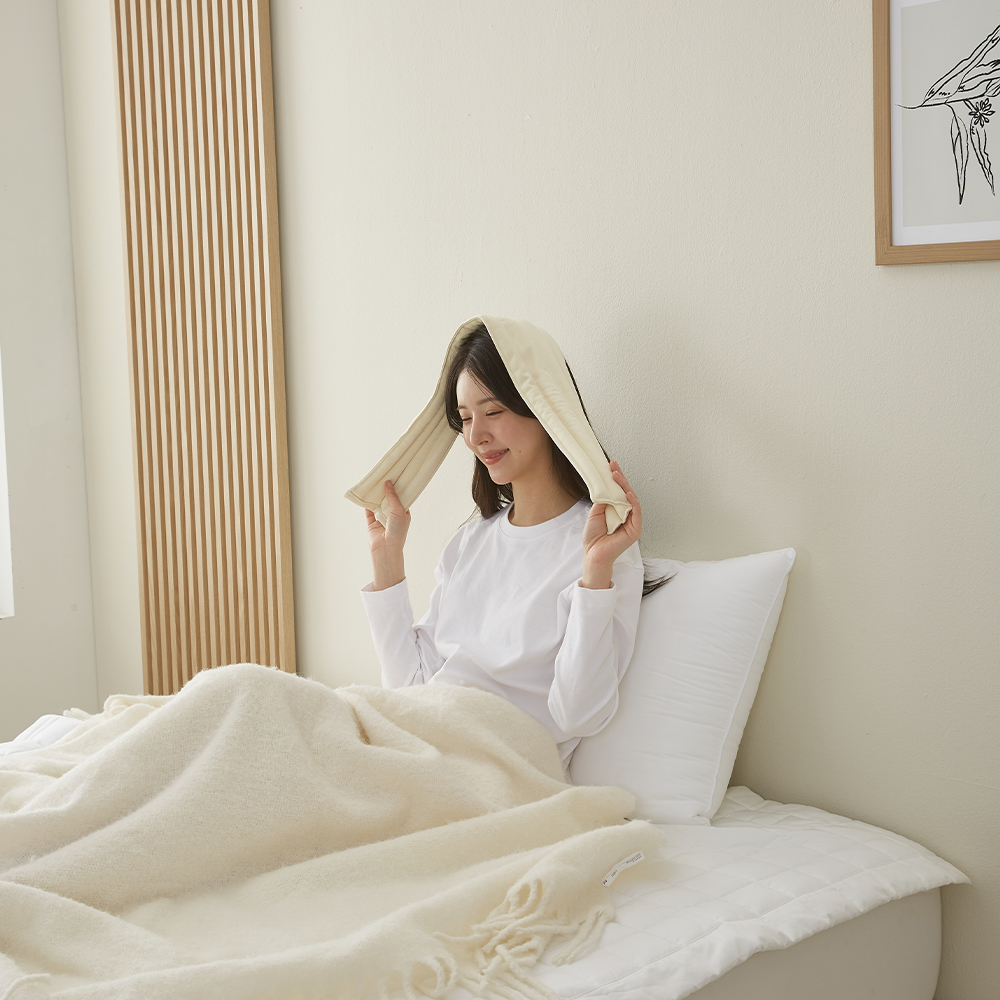 집앤콕 찜질팩 어깨 배 복부 허리 온열찜질팩 브라운, 1개 이미지 8