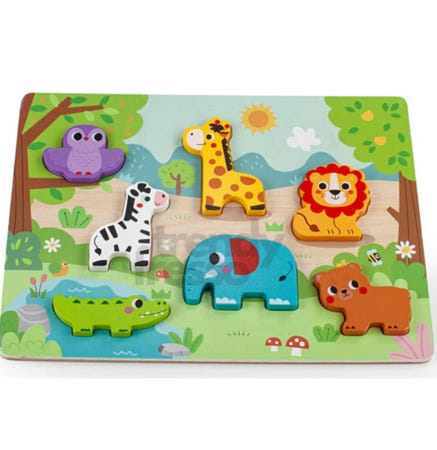 데이슬롯 야생동물 퍼즐 장난감 돌아기퍼즐 어린이집교구 아기교구
