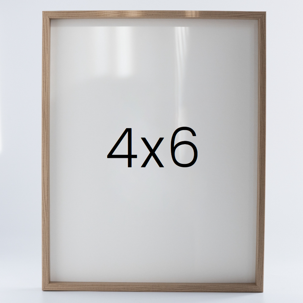 9mm우드심플 나무액자 사진액자 포토테이블 웨딩 전시회 맞춤 틀 4x6 101x152mm, 내츄럴 - 메인 이미지
