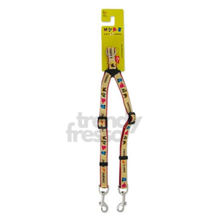 [트렌디프레소협력사]데이슬롯 두마리용 리드줄 10mm 강아지산책줄 트윈목줄