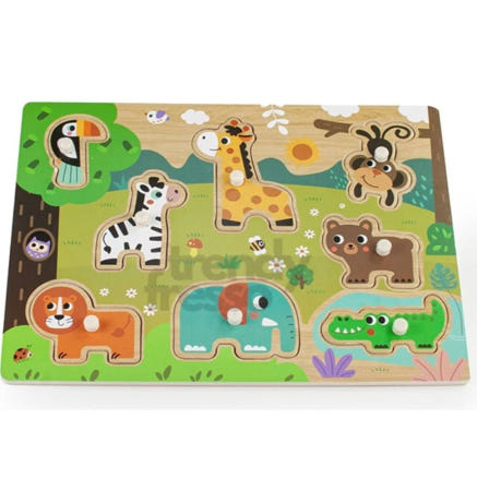 데이슬롯 야생동물 퍼즐 장난감 유아퍼즐놀이 아기교구 어린이집교구