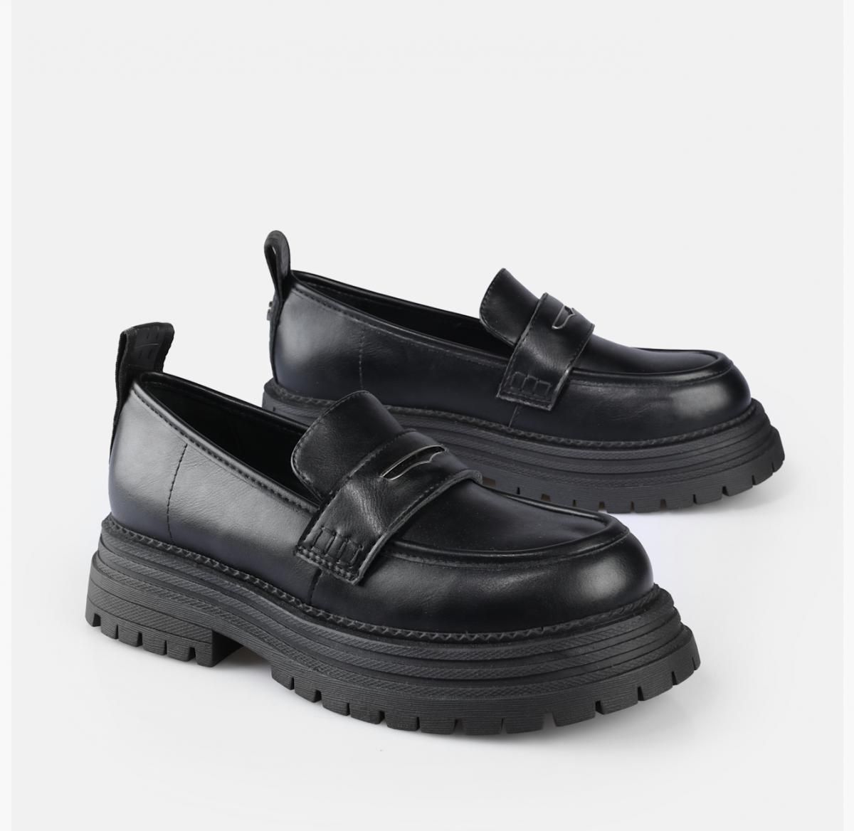 버팔로 비건레더 클래식 블랙 베이직 로퍼 02474915 SCHWARZ - 상세 이미지 3