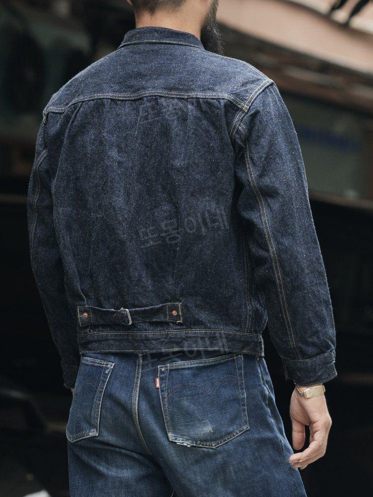 브론슨 BRONSON 47806xx 기본 색상 빨간 귀 데님 재킷 14.5oz 의류 클릭 506 해군 S - 상세 이미지 4