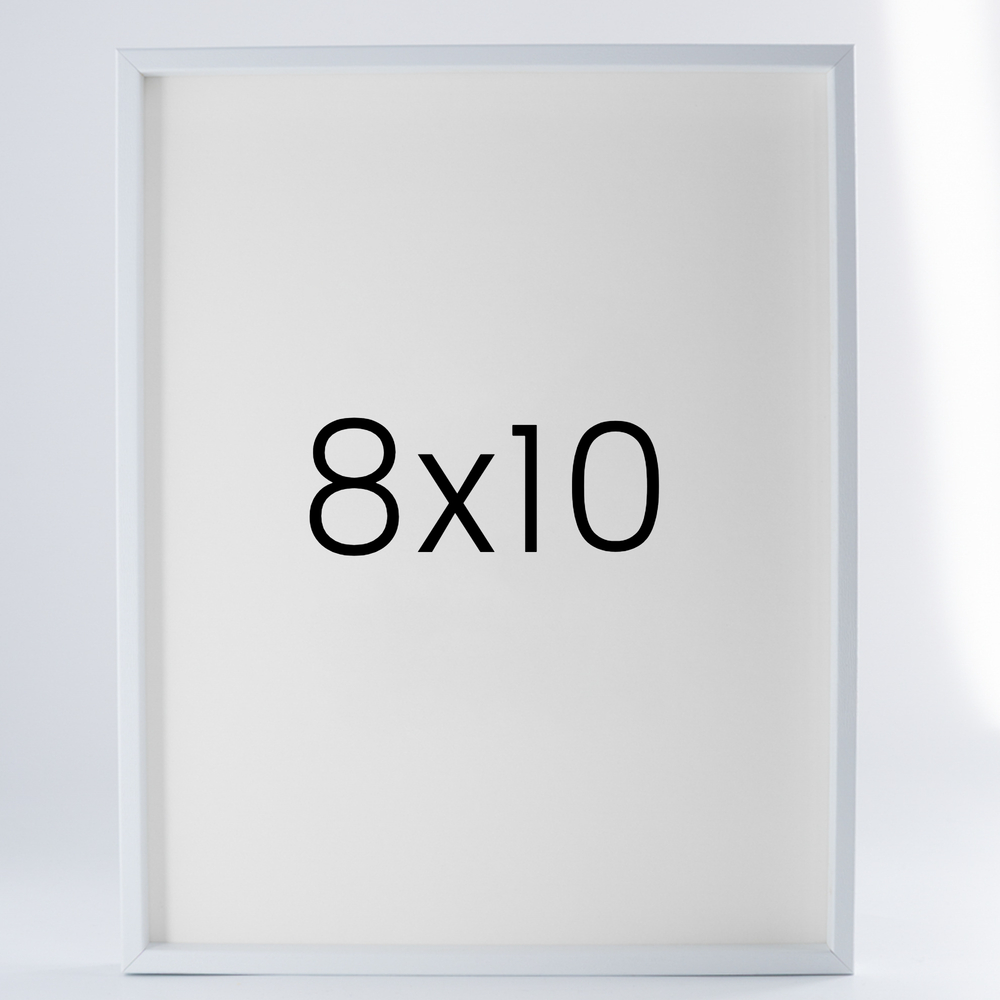 9mm우드심플 나무액자 사진액자 포토테이블 웨딩 전시회 맞춤 틀 8x10 203x254mm, 화이트