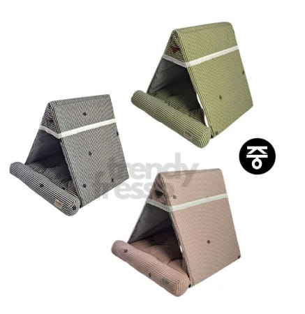 [트렌디프레소협력사]데이슬롯 갬성텐트 스트라이프 중형 숨숨집 애완용품 애견침대 고양이하우스