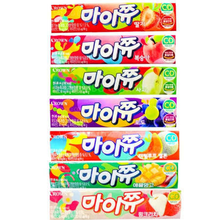 루미샵 마이쮸 딸기+사과+포도+멜론+리치+피치+애플망고 과자선물 인기간식 어린이젤리 키즈간식 아기간식