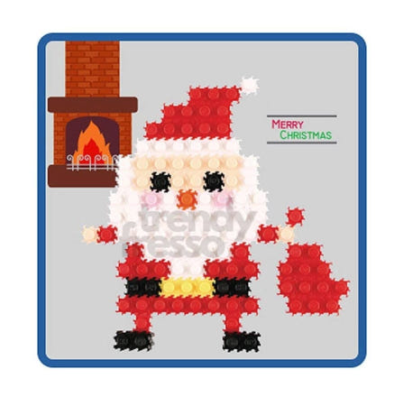 [트렌디프레소협력사]데이슬롯 크리스마스 산타 블럭X3 미니9mm 블럭장난감