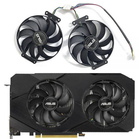 NNL [해외]FDC10H12S9-C T129215SU 6핀 RTX 2060 슈퍼 GPU 팬 ASUS GTX 1660 1660Ti 듀얼 EVO OC RTX2070 그래픽 카드 쿨러 팬(F