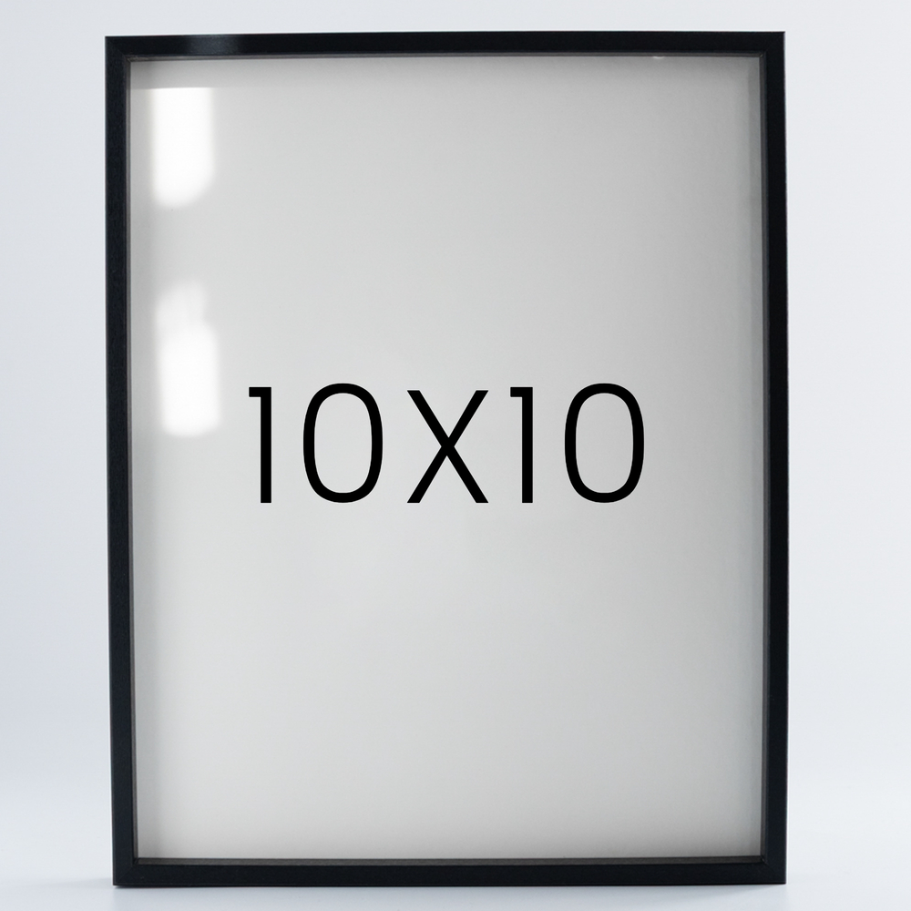 9mm우드심플 원목액자 웨딩 전시회 맞춤 프레임 틀 10x10 254x254mm, 블랙 - 메인 이미지