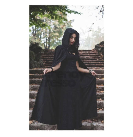 [트렌디프레소협력사]데이슬롯 벨벳 후드 망토 할로윈 코스튬의상 캐릭터의상 여성망토