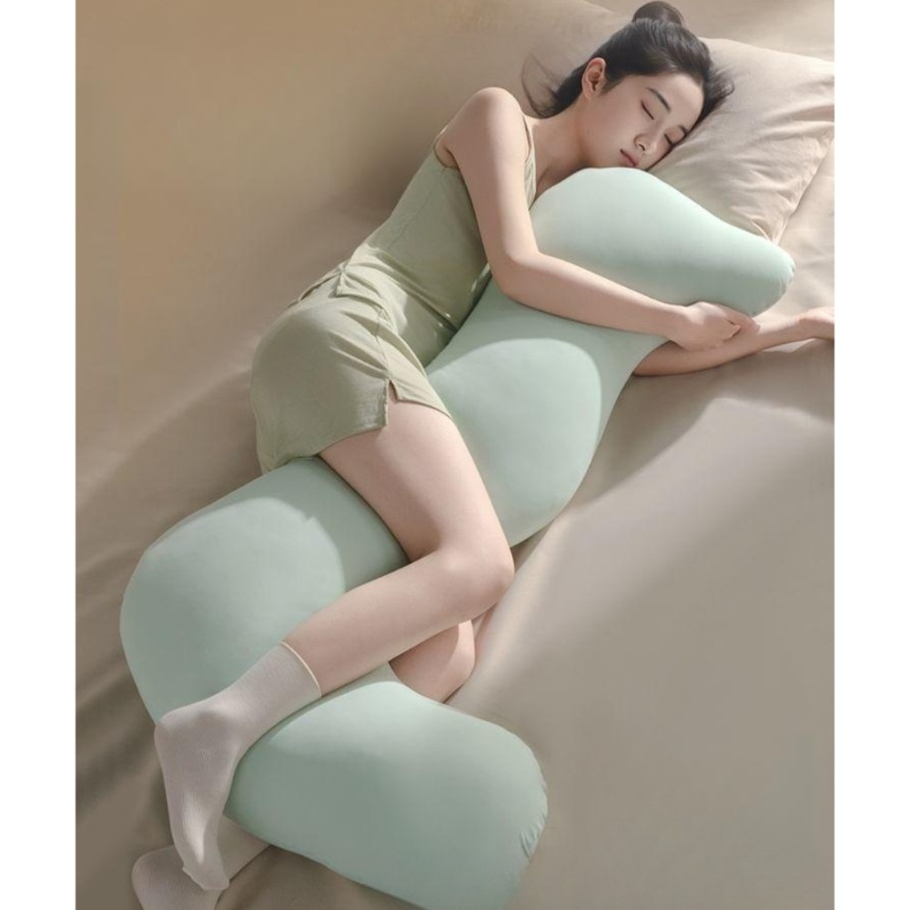 롱 롱쿠션 대형 냉감 롱베개 임산부용 여자용 침대용 아이스실크민트만보 성인용 대형 165cm 이상 105cm - 상품 이미지