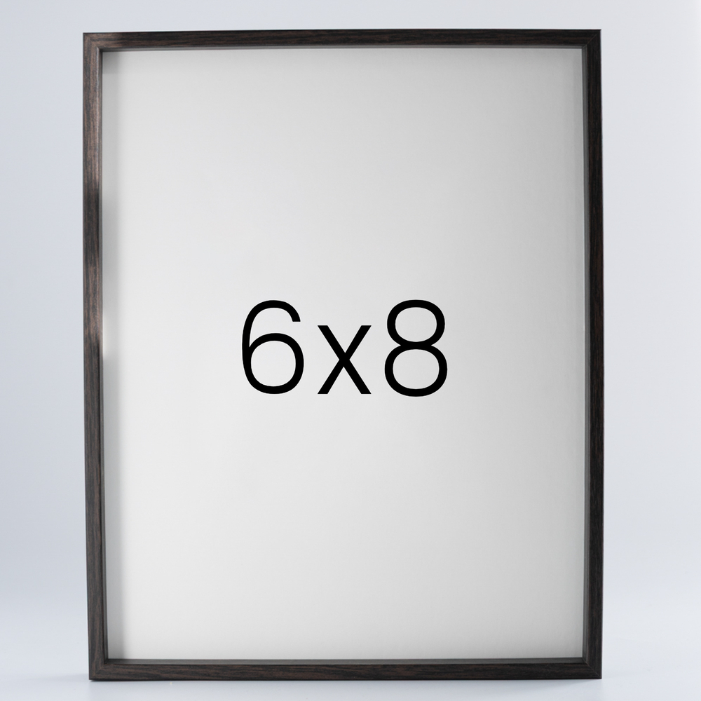 9mm우드심플 나무액자 사진액자 포토테이블 웨딩 전시회 맞춤 틀 6x8 152x203mm, 진밤 - 메인 이미지