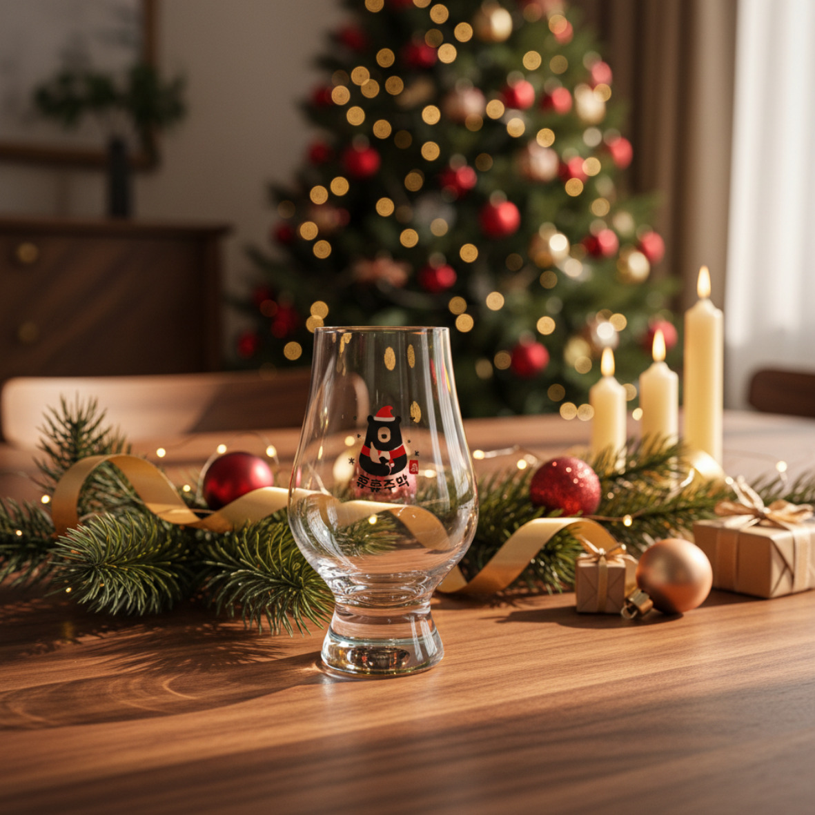 휴휴주막 양주 잔 위스키 글라스 칵테일 하이볼 잔 크리스마스 선물세트 한정판