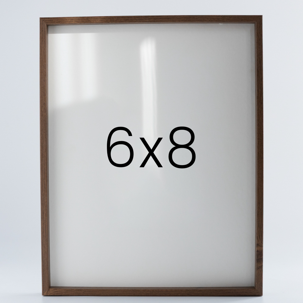 9mm우드심플 나무액자 사진액자 포토테이블 웨딩 전시회 맞춤 틀 6x8 152x203mm, 밤색 - 메인 이미지