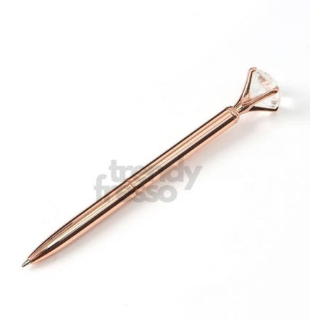 [트렌디프레소협력사]데이슬롯 다이아 로즈골드 트위스트 볼펜 3개입 직장인볼펜