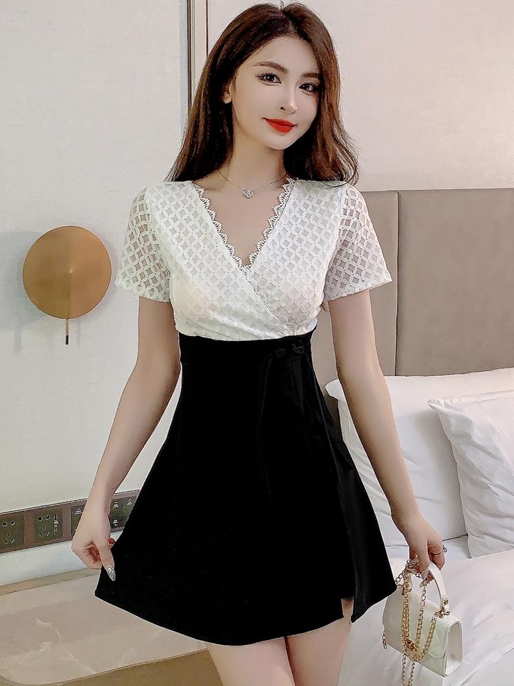 피부관리사 에스테틱 가운 미용사 네일 유니폼 여성 작업복 병원 스파 - 상품 이미지