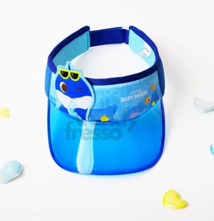 [트렌디프레소협력사]데이슬롯 핑크퐁 아빠상어 썬캡 어린이모자 아동썬캡