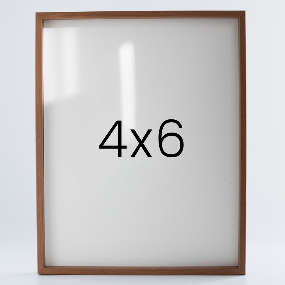 9mm우드심플 나무액자 사진액자 포토테이블 웨딩 전시회 맞춤 틀 4x6 101x152mm, 연밤 - 메인 이미지