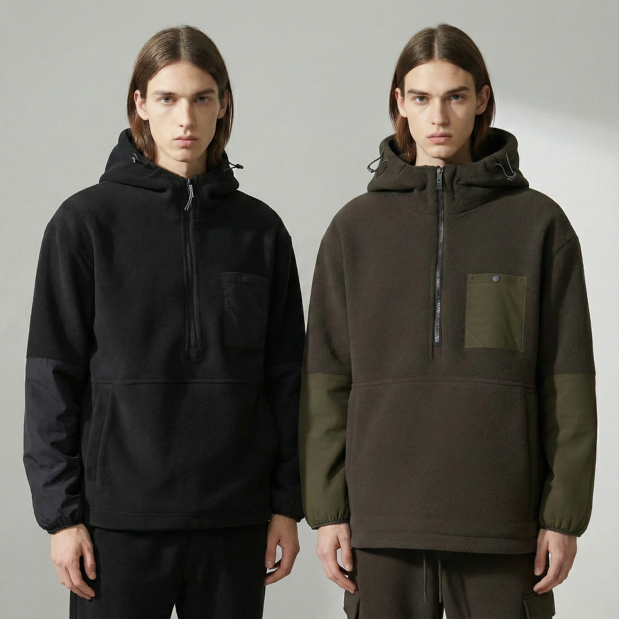 케이스위스 남녀공용 덤블 플리스 아노락 반집업 베스트상품