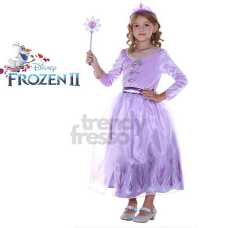 [트렌디프레소협력사]데이슬롯 겨울왕국2 엘사 드레스 세트 엘사코스튬 유치원학예회의상 겨울왕국의상
