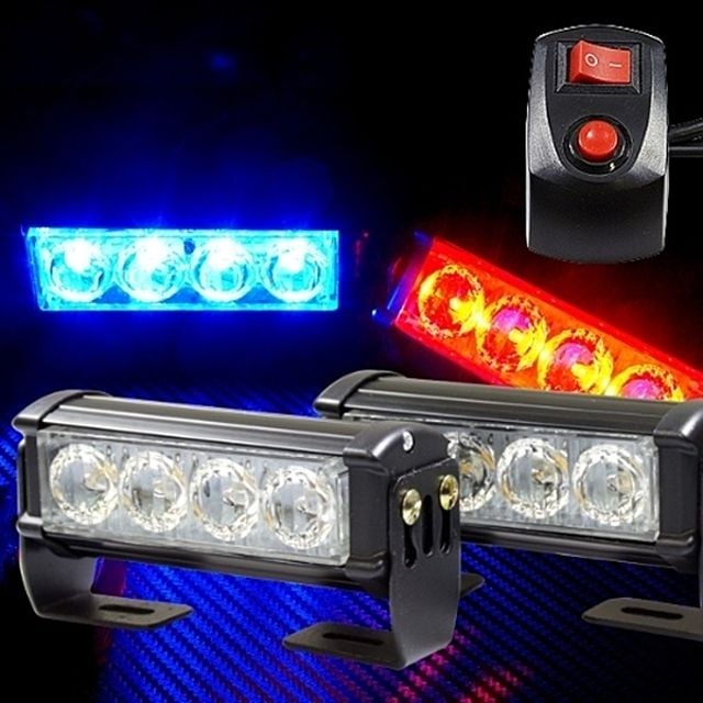 12V LED각도조절 스트로브 파박이경광등 BH62033-2-4H - 상품 이미지