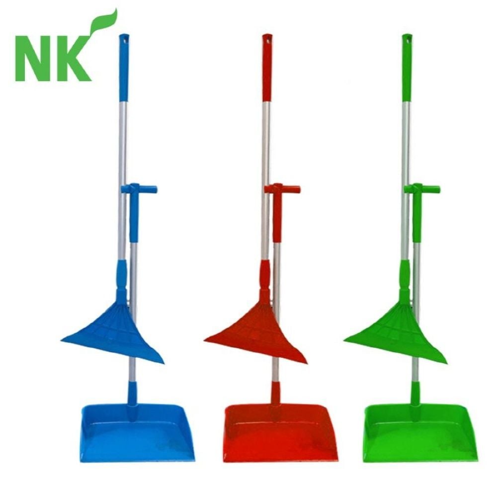 실리콘 빗자루+쓰레받이 세트 파랑 W29cm 스퀴지 1개 - 상품 이미지