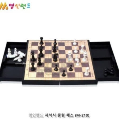 트렌디프레소협력사 데이슬롯 자석 중형 체스 교본포함 명인랜드 미니 바둑