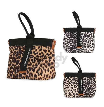 [트렌디프레소협력사]데이슬롯 호피 미들 토트백 여성 88 85 호피무늬백 여성클러치