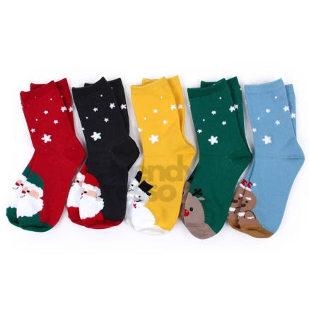[트렌디프레소협력사]데이슬롯 엔젤테디 크리스마스 발목양말 3족x2 남자아이양말