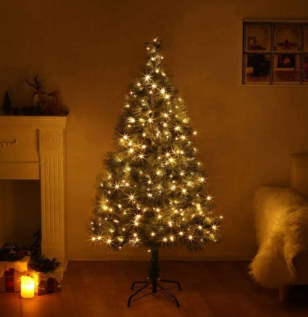 [트렌디프레소협력사]데이슬롯 150cm 뉴리얼솔잎 트리 200구 LED세트 크리스마스트리