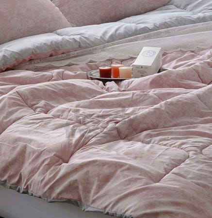 [트렌디프레소협력사]데이슬롯 마블 핑크 Q 차렵이불 국내산이불