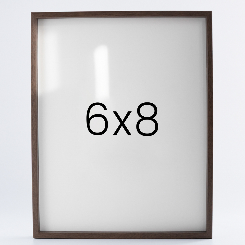 9mm우드심플 나무액자 사진액자 포토테이블 웨딩 전시회 맞춤 틀 6x8 152x203mm, 월넛 - 메인 이미지