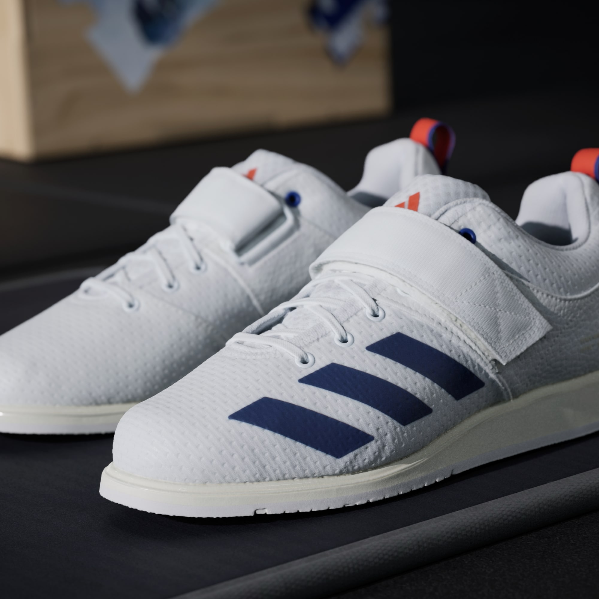 파워리프트5 웨이트 리프팅화 CloudWhite/ DarkBlue, US 12 - 상세 이미지 3