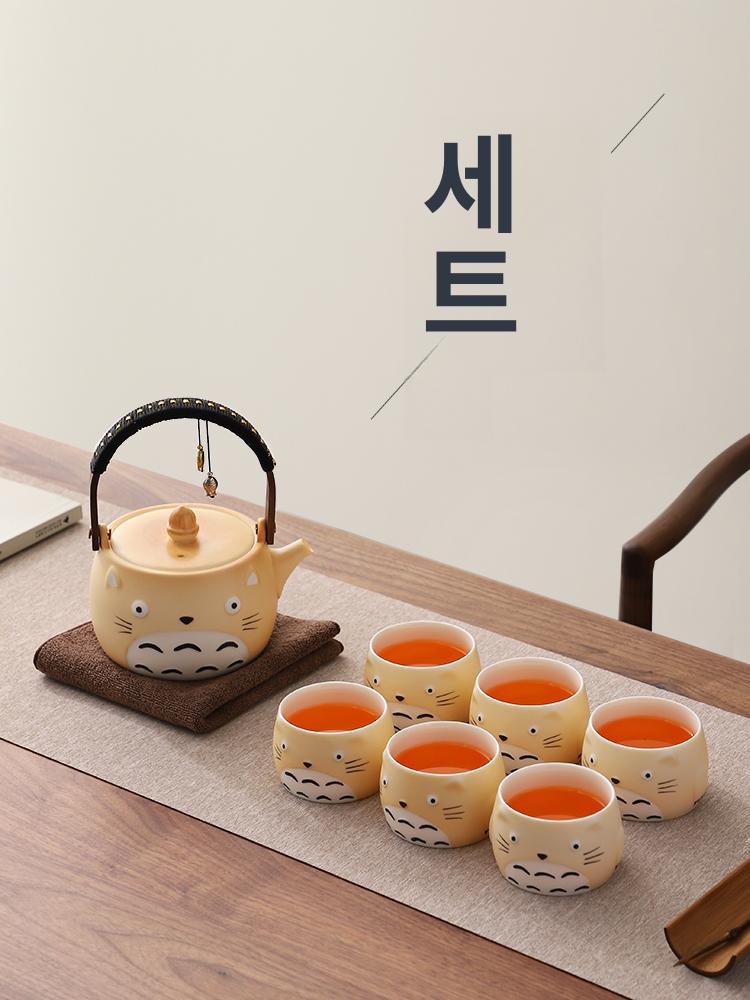 티팟 주전자 컵 세트 애프터눈티 티세트 티포트 찻잔 선물 - 상세 이미지 2