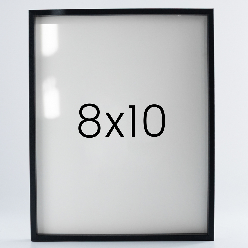 9mm우드심플 나무액자 사진액자 포토테이블 웨딩 전시회 맞춤 틀 8x10 203x254mm, 블랙 - 메인 이미지