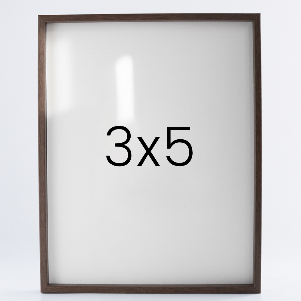 9mm우드심플 나무액자 사진액자 포토테이블 웨딩 전시회 맞춤 틀 3x5 76x127mm, 월넛 - 메인 이미지
