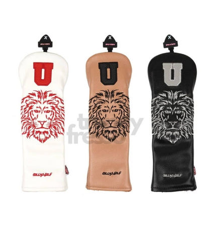 [트렌디프레소협력사]데이슬롯 라이언 유틸리티 헤드커버 캐릭터 골프채 자수포인트커버 골프필드용품