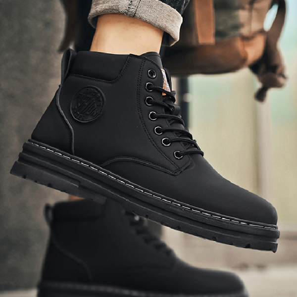 클래식 남성 겨울 워커 부츠 데일리 남성 워커화