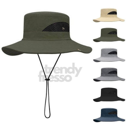 [트렌디프레소협력사]데이슬롯 넓은챙 등산 햇빛차단 모자 낚시모자